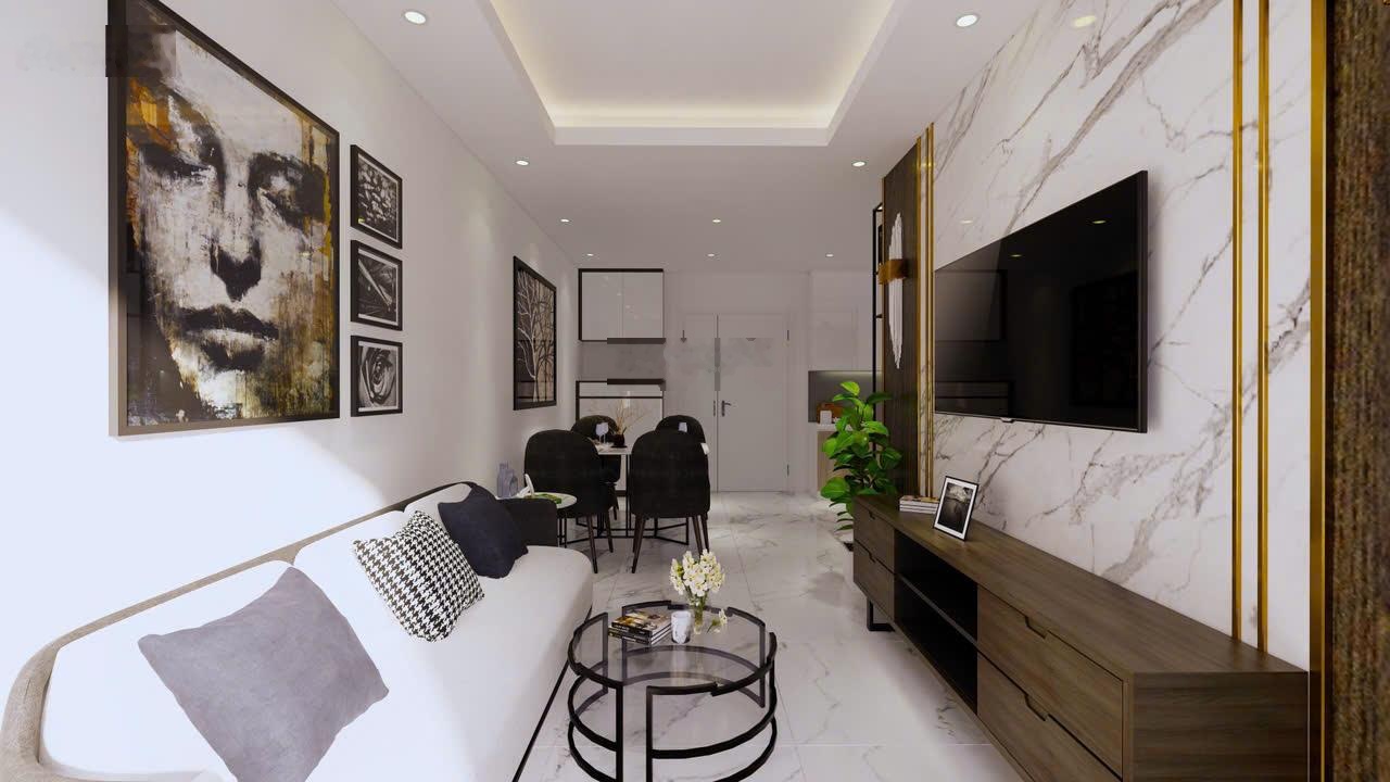 Cho thuê căn hộ Screc Tower, Quận 3 DT 81m, 2PN, 2WC, nhà bao đẹp Giá 12tr/th Lh: 0899552651
