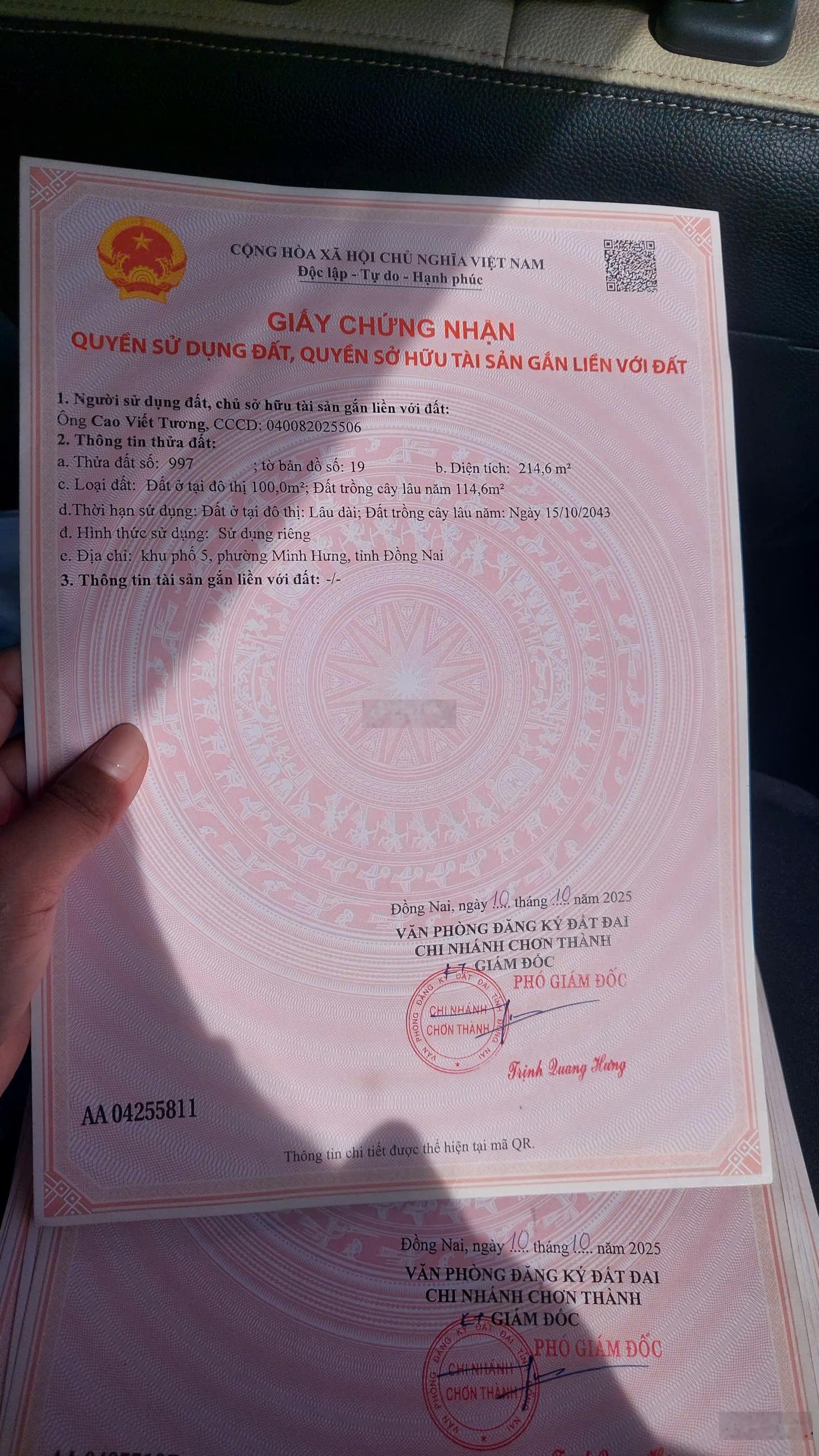 Đất nền KCN Minh Hưng Chơn Thành chỉ 150 triệu, sở hữu ngay