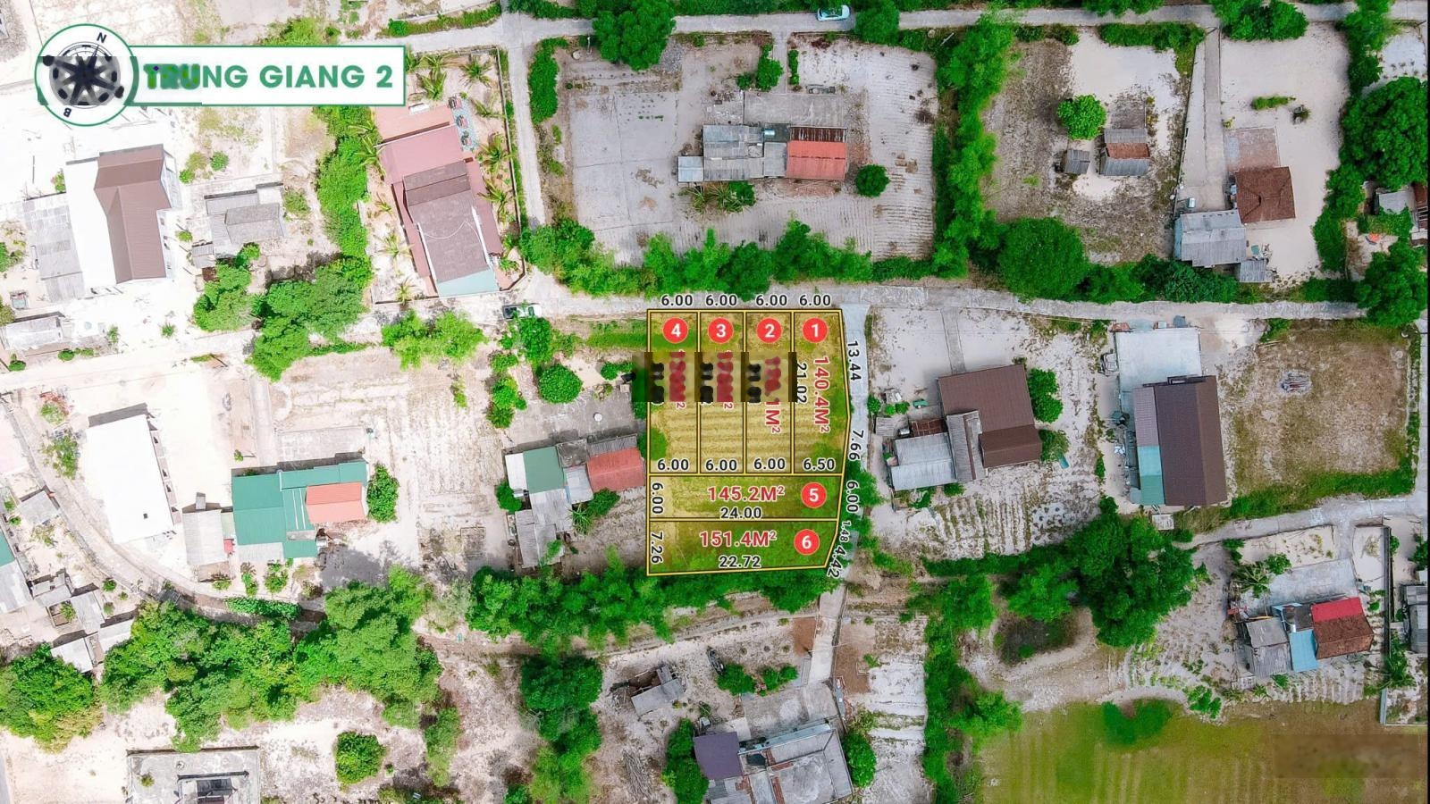 Bán đất gần biển tại Trung Giang, Gio Linh - 126m² - chỉ 520 triệu