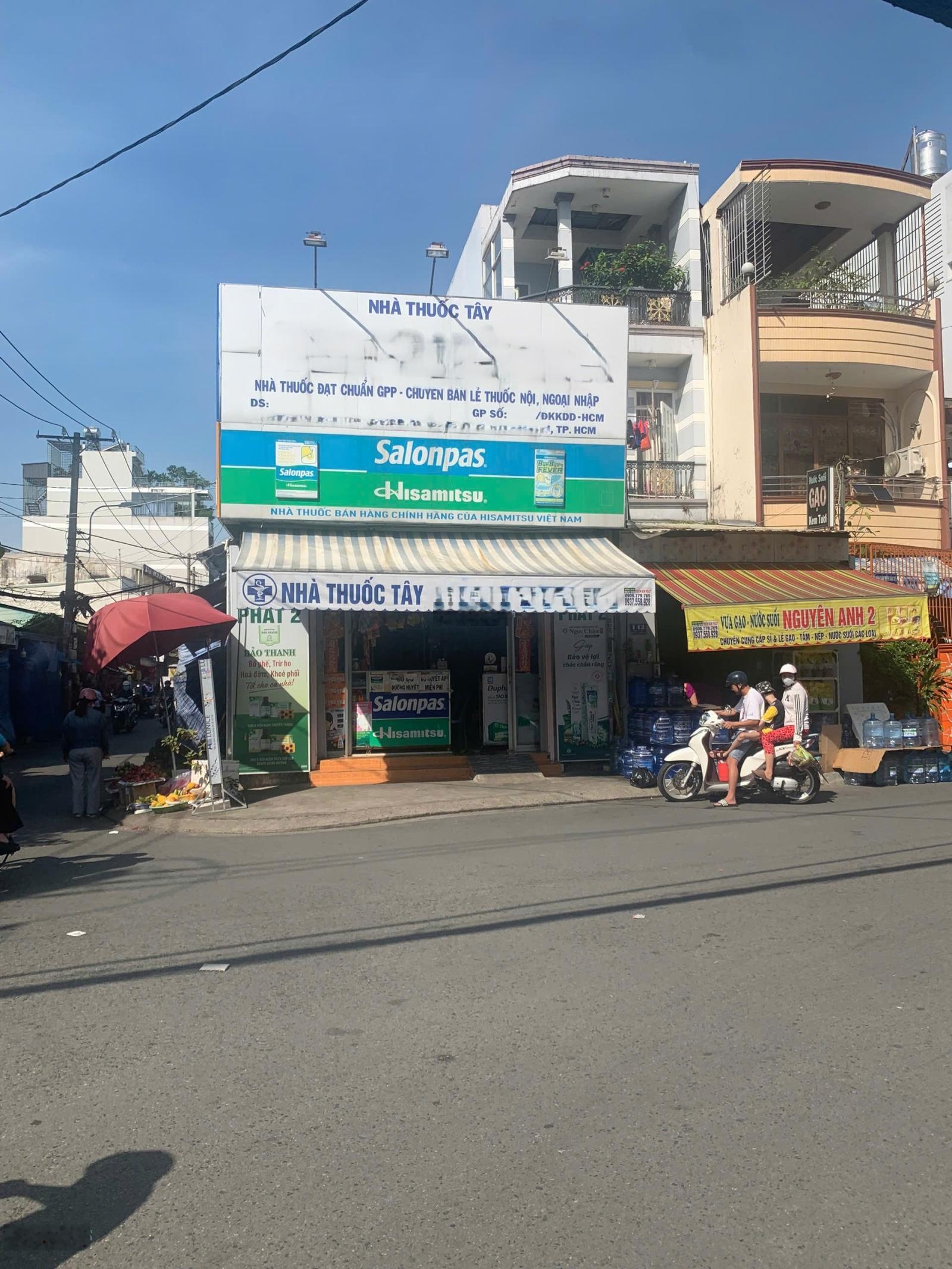 Chính chủ bán gấp căn nhà góc 2 mặt tiền ở ngay chợ Đệm, đang cho thuê giá 17 triệu, giá 1 tỷ 4