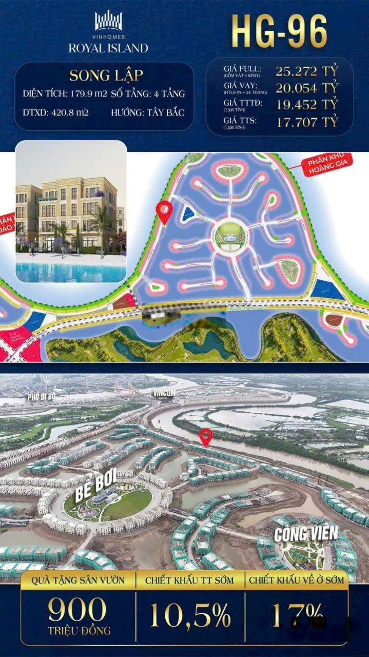 HG-96 song lập Hoàng Gia hiếm hoi còn lại, vị trí không thể đẹp hơn