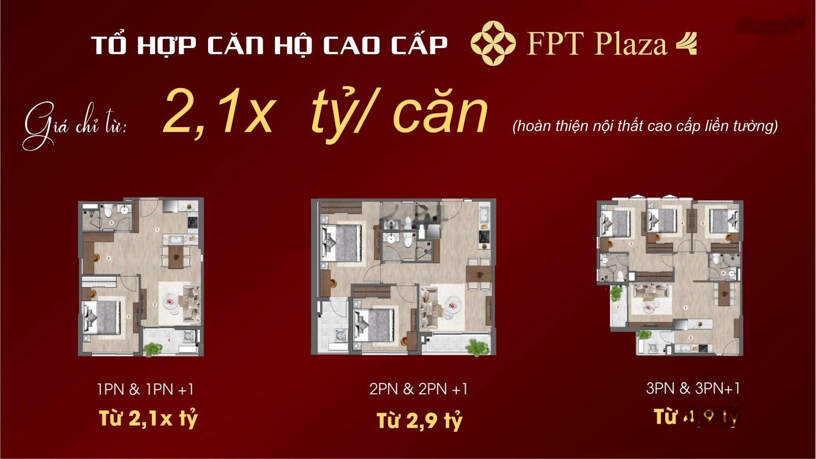 Fpt plaza 4 căn hộ hot nhất 2025 tại đà nẵng - giá chỉ từ 5xtr/m2