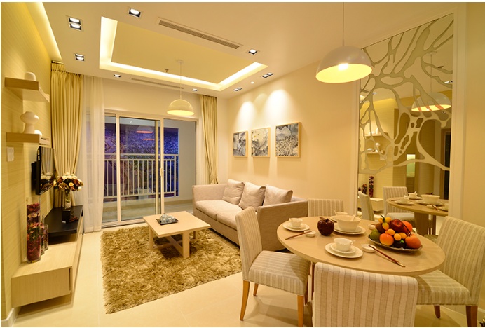 Cho thuê căn hộ Lucky Palace, 50 Phan Văn Khỏe, DT 88m2, PN, 2WC, giá 12tr/th: LH: 0909242853