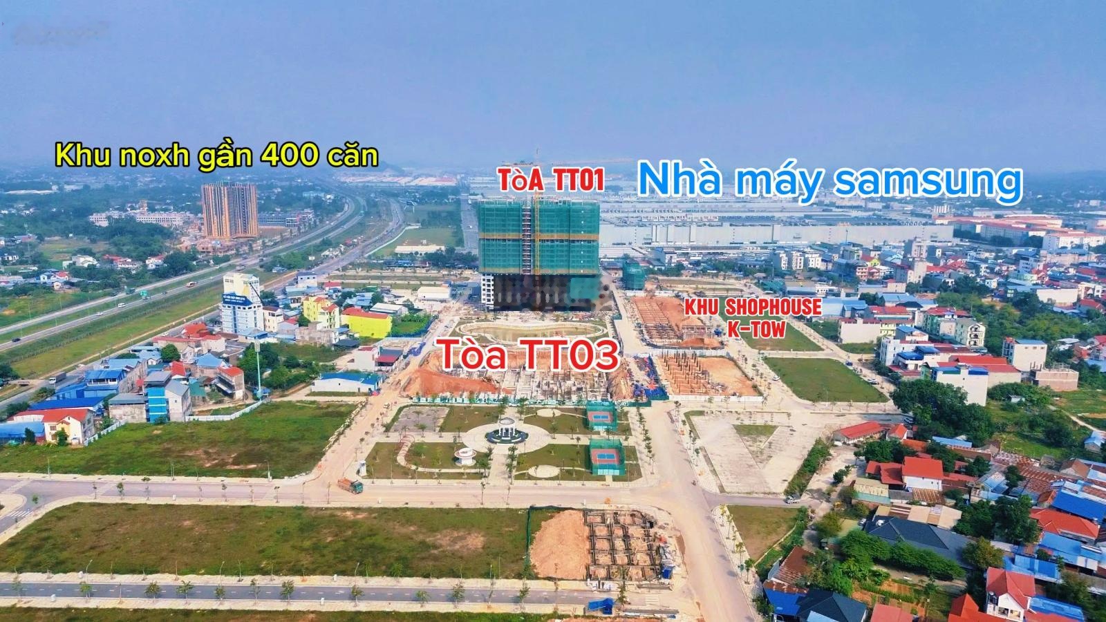 Lô víp đối diện 2 toà cc 1400 căn sát Samsung