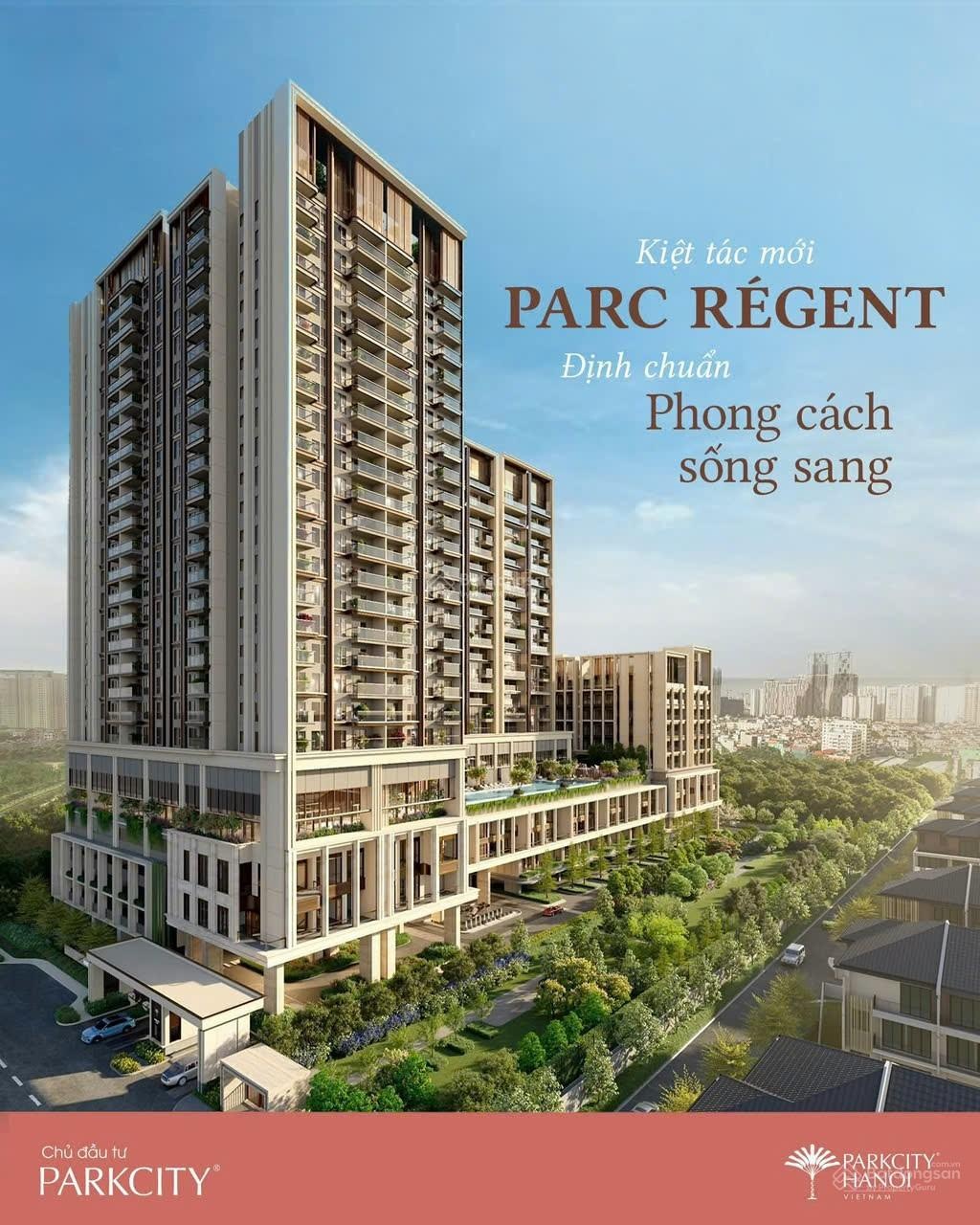 Quỹ căn giá siêu tốt parc regent- park city hà nội