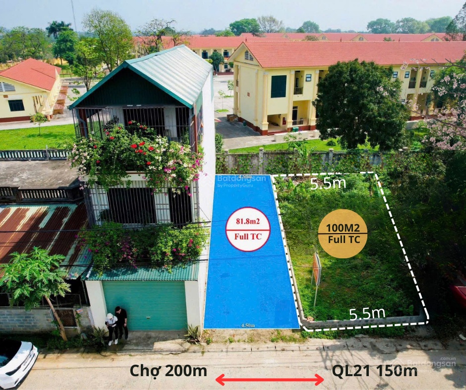 Cực hiếm! 100m2 đất ở mặt đường kinh doanh ngay CNC & đại học Quốc Gia