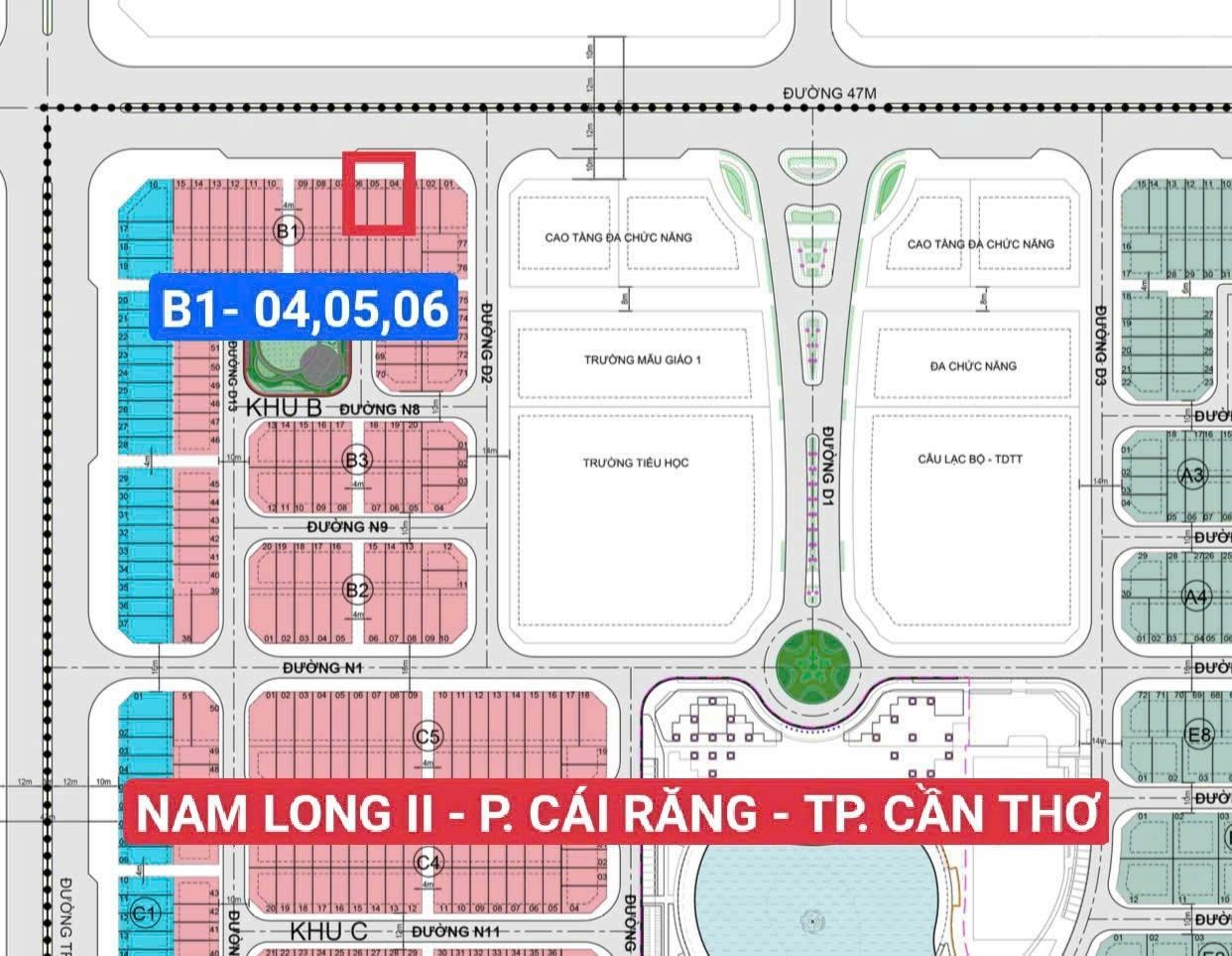 Duy nhất 3 căn shophouse Lê Trọng Tấn Nam Long II - Cần Thơ - TT Cái Răng - giá gốc chỉ 10.3 tỷ/căn