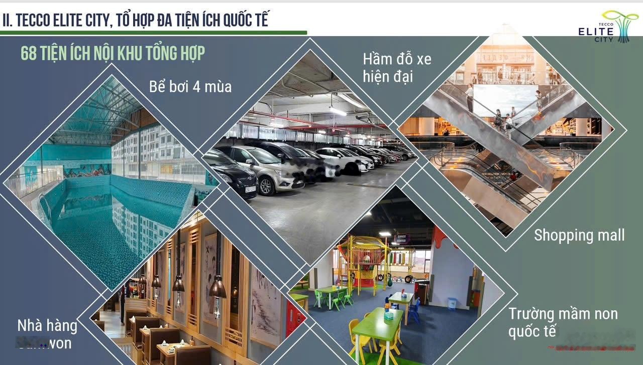 Ngoại giao căn hộ 2 ngủ tại Tecco Elite City giá chỉ từ 1,6 tỷ kí ngay HĐMB có thương lượng