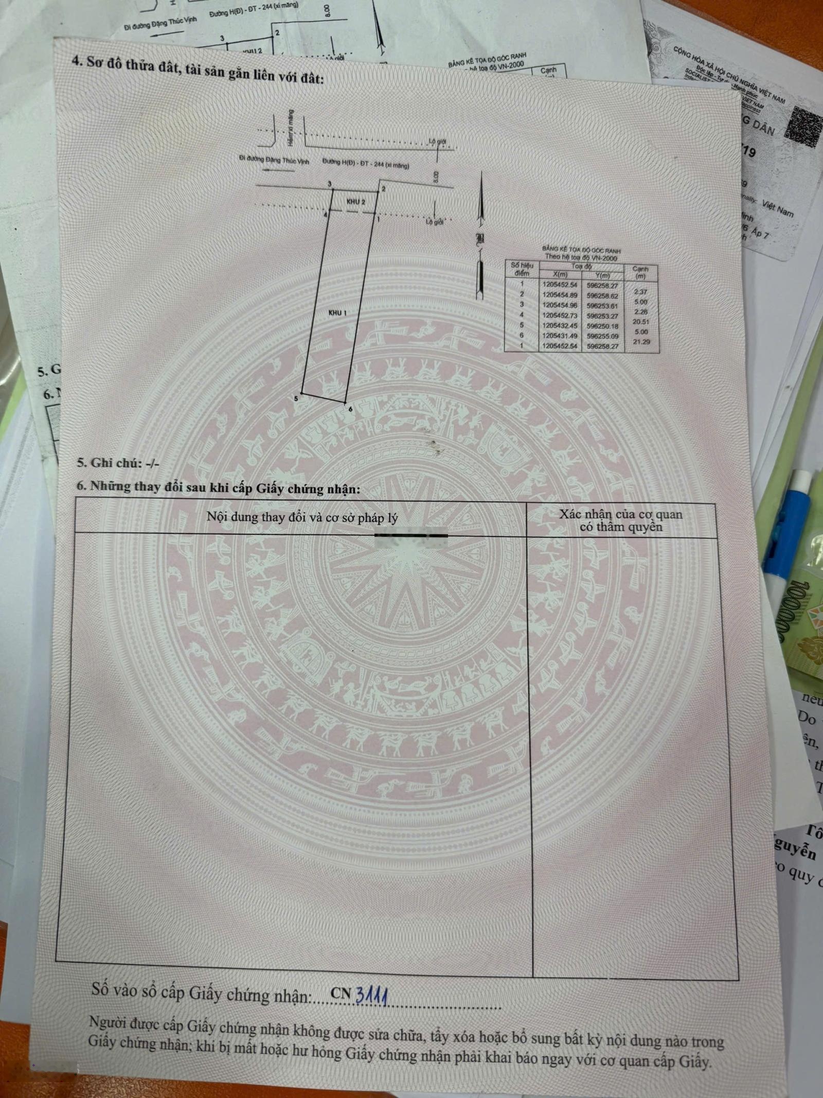 Bán đất tại Đông Thạnh, Hóc Môn, 3,39 tỷ, 115m2, giá ưu đãi