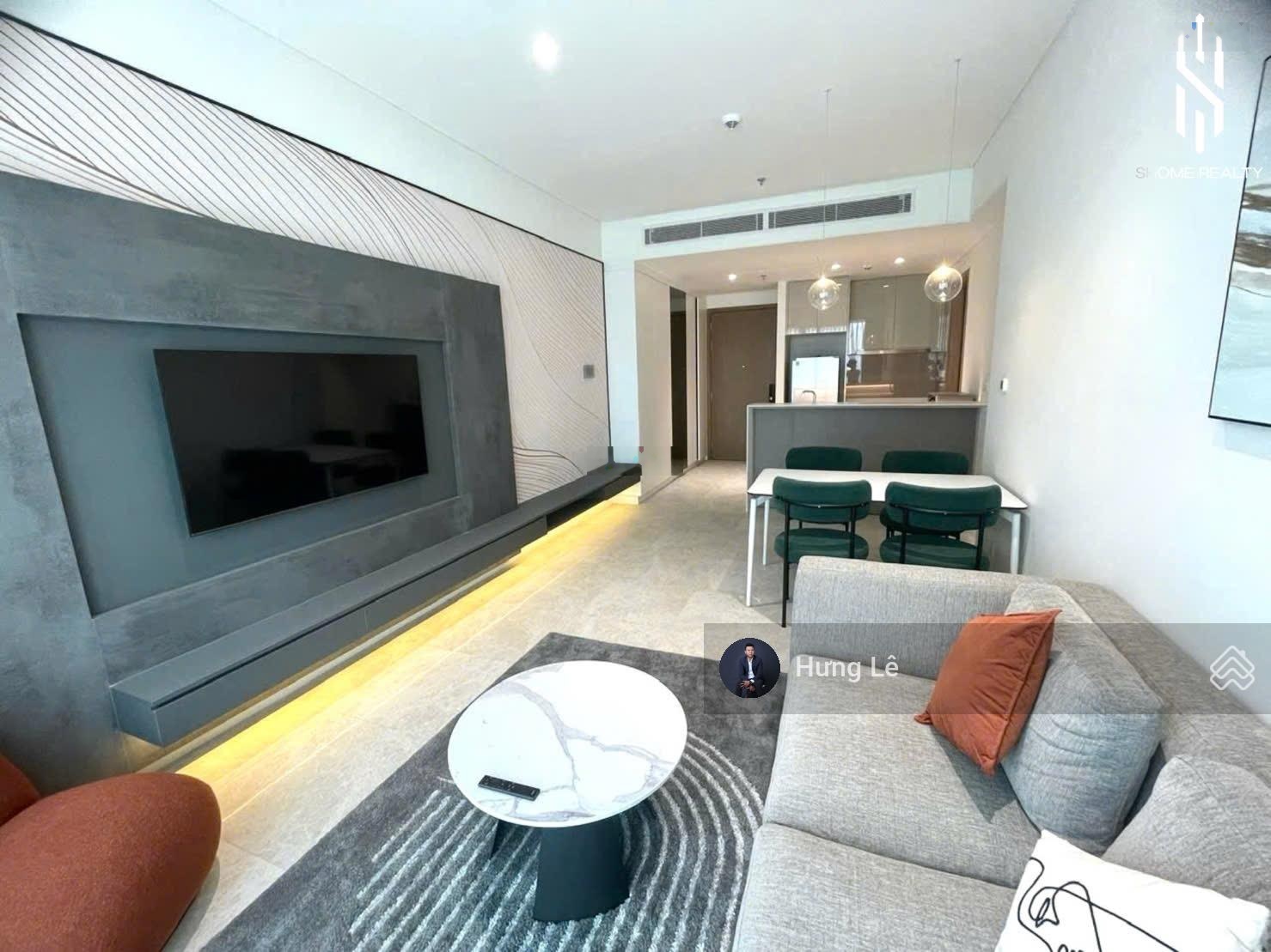 Cho thuê căn hộ 2PN, 2WC, 94m2 tại The River Thủ Thiêm, 40 triệu VND