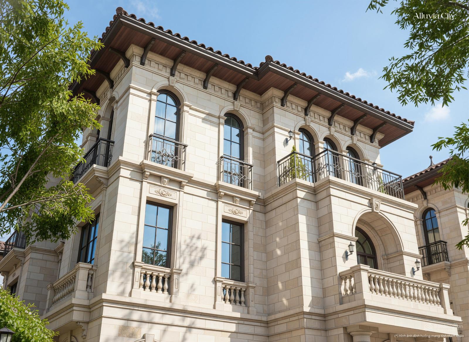 Bán biệt thự siêu sang 3 tầng tại Alluvia City, 35 tỷ, 300m2 đất, hướng Đông Nam, view hồ 7ha