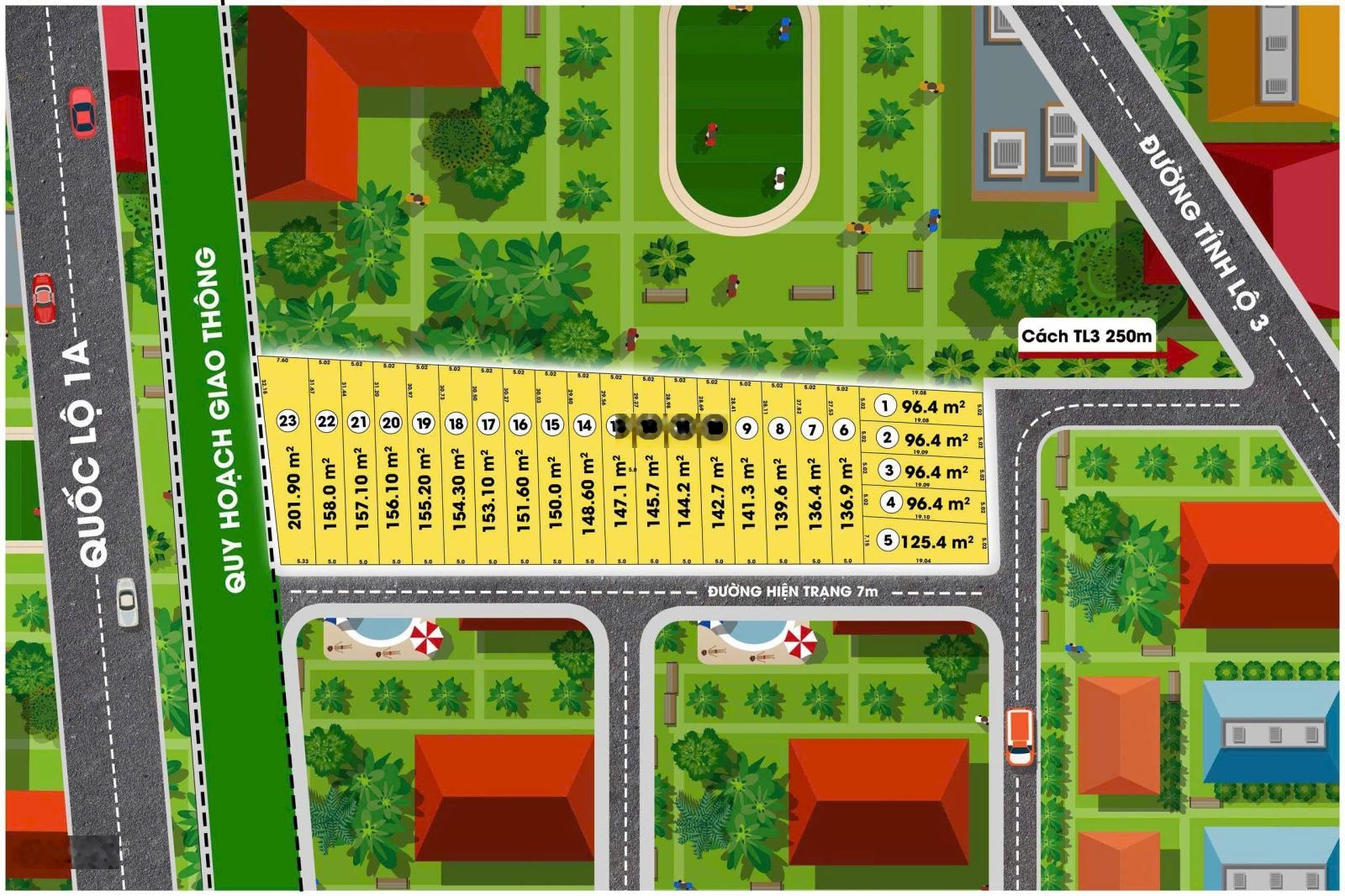 350tr nhận nền, đất full thổ cư gần 2 KCN, hạ tầng chuẩn, ngân hàng hỗ trợ 60 - 70%, SĐT 0931897111