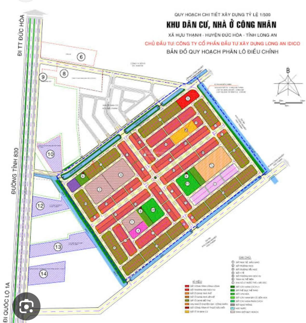 Bán lô E28 khu tái định cư Hựu Thạnh trục đường số 1 (25m) 100m², sổ hồng, xây cho thuê ngay