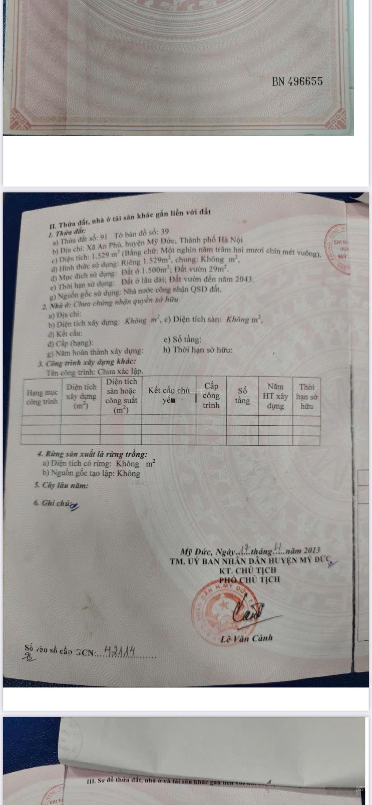 Hàng hiếm Mỹ Đức Hà Nội siêu phẩm lô góc