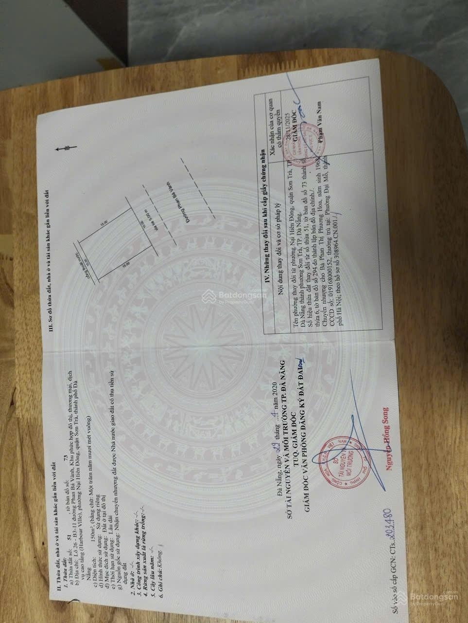 Bán lô đất 150m2 đường Phan Bá Vành - Sơn Trà phù hợp xây Villa, ở và kinh doanh lưu trú