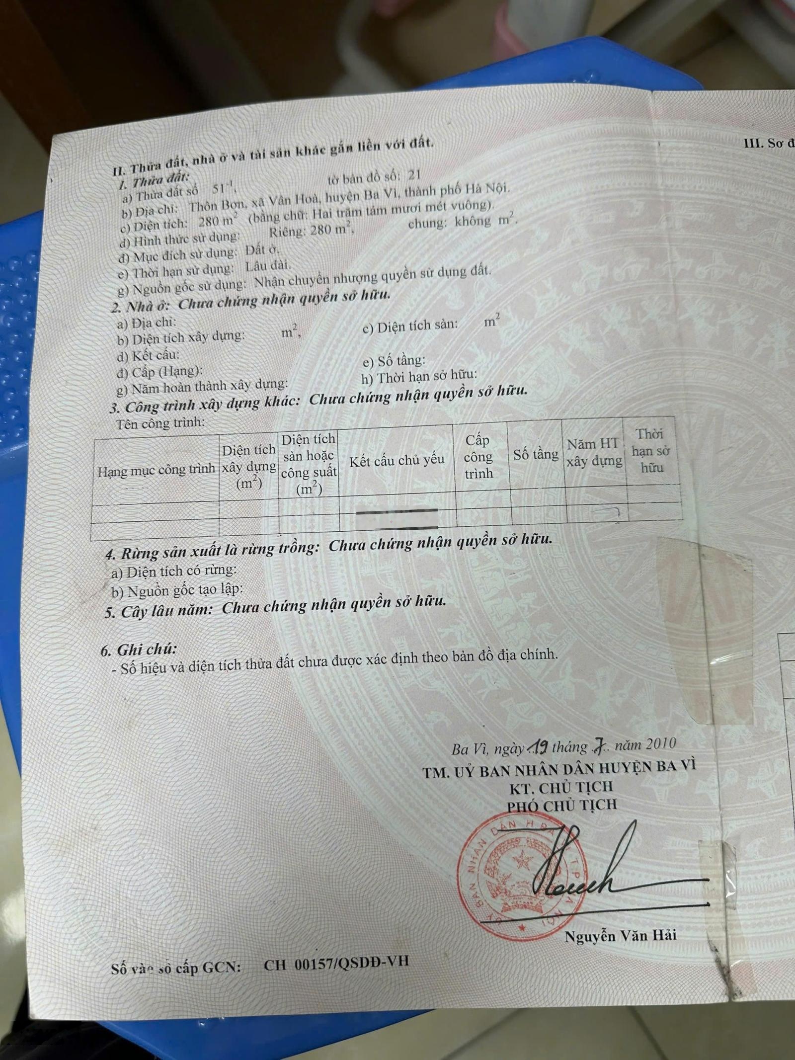 Đất mặt đường nhựa ở Vân Hòa cách TT Hà Nội 1h đi xe, view thoáng xung quanh là quần thể nghỉ dưỡng