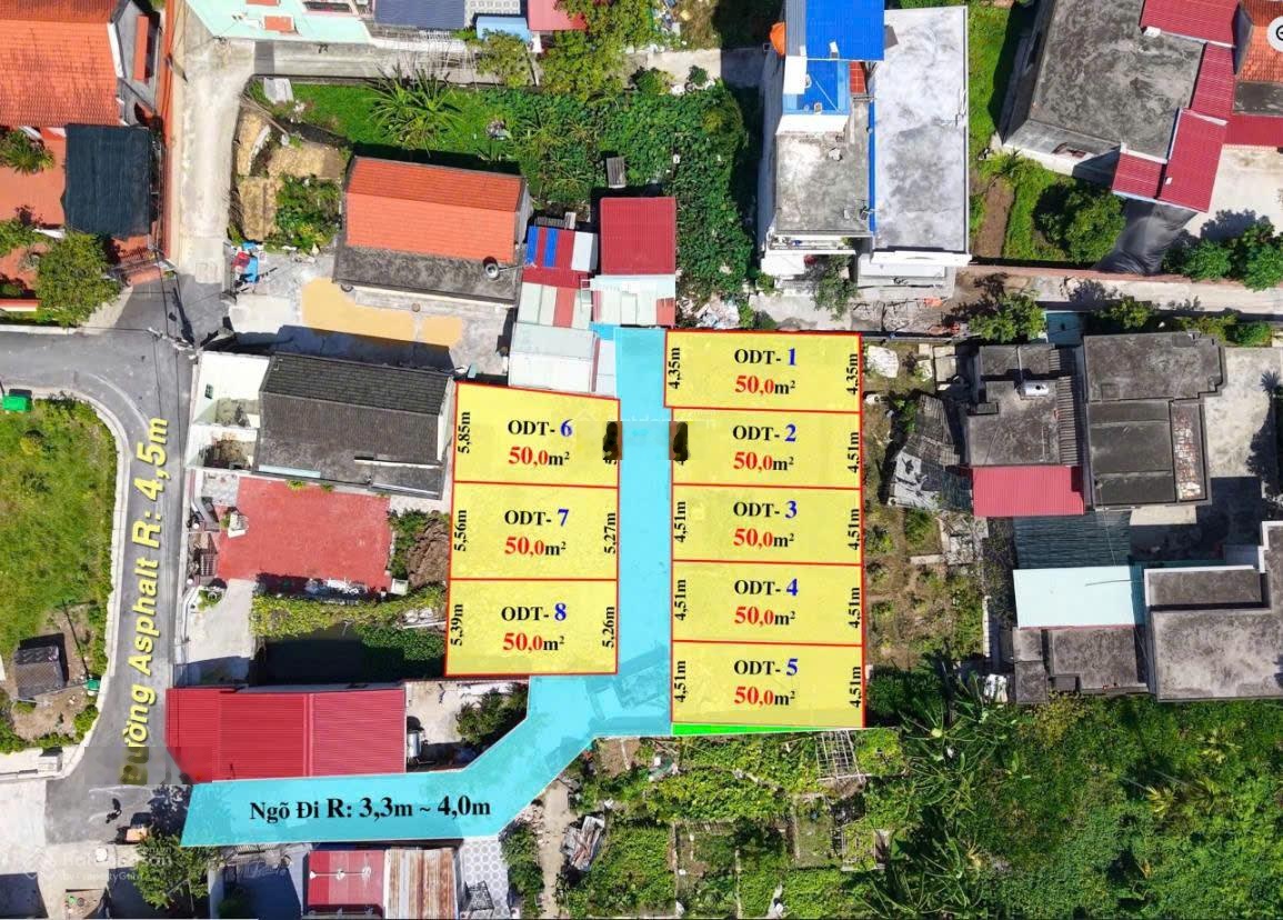 Bán đất đẹp 50m2 ngay gần khu đấu giá Bái Trong, Hoa Động, Thủy Nguyên, Hải Phòng chỉ 2,846 tỷ