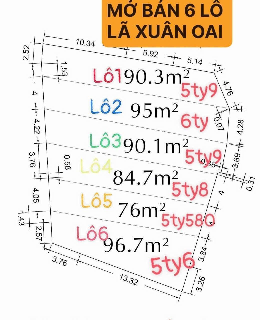 MỞ BÁN 6 LÔ ĐẤT VỊ TRÍ VÀNG TRUNG TÂM QUẬN 9 (TP. THỦ ĐỨC) Vị trí: Ngay cây xăng Lê Văn Việt 98m2