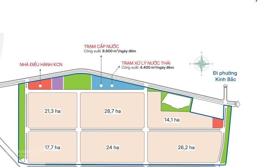 Chuyển nhượng đất KCN Thuận Thành 3C Bắc Ninh giá 3,91triệu/m², cắt tối thiểu 1ha, ưu đãi lớn