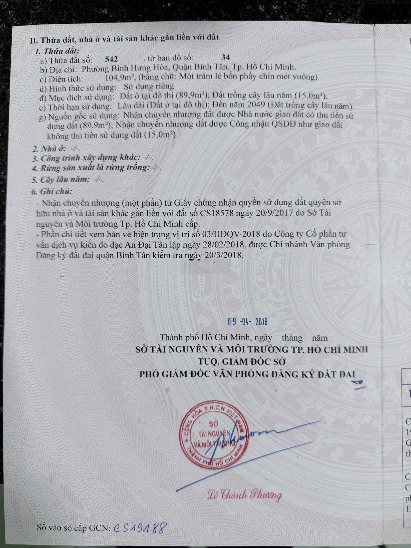 Bán 2 Lô đất hẻm 1/ Lê Trọng Tấn, hẻm xe hơi 6m siêu rộng, phù hợp đầu tư sinh lợi