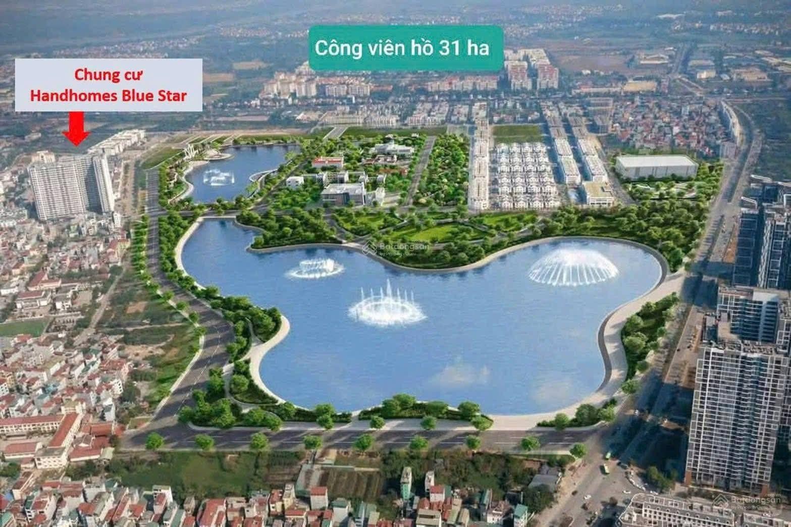 Bán căn chung cư Bluestar Trâu Quỳ DT 60m2 gồm 2PN 1WC, tầng 12 view toàn công viên giá 4,45 tỷ