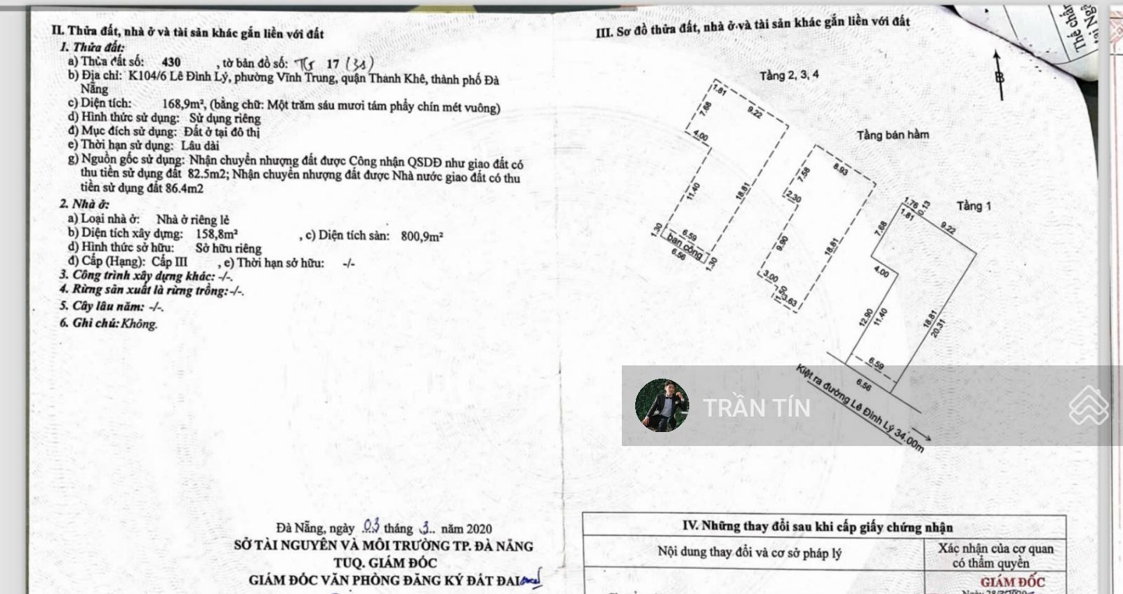Toà Apartment xây mới 100% đường Lê Đình Lý.