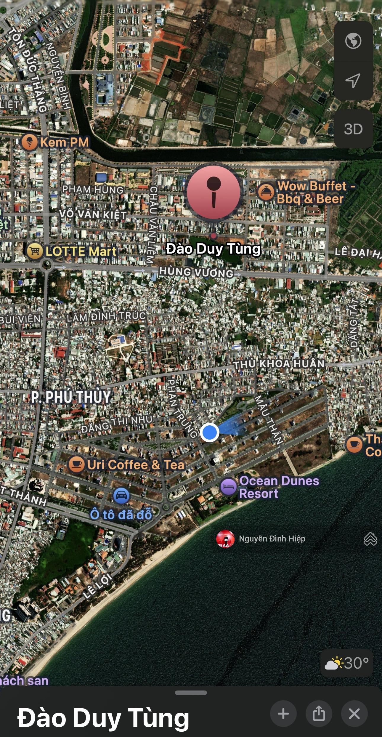 Bán 100m mặt tiền Đào Duy Tùng, Phú Thuỷ ngay Lotte giá tốt 3.65 tỷ