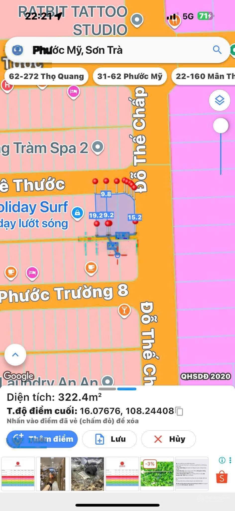 Bán lô 338m2 2 mặt tiền Đỗ Thế Chấp - Lê Thước được xây cao tầng cách biển 100m giá đầu tư