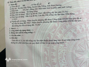 Bán gấp khu nhà trọ 103.5m2. Ngay khu vực thị trấn Dầu Tiếng