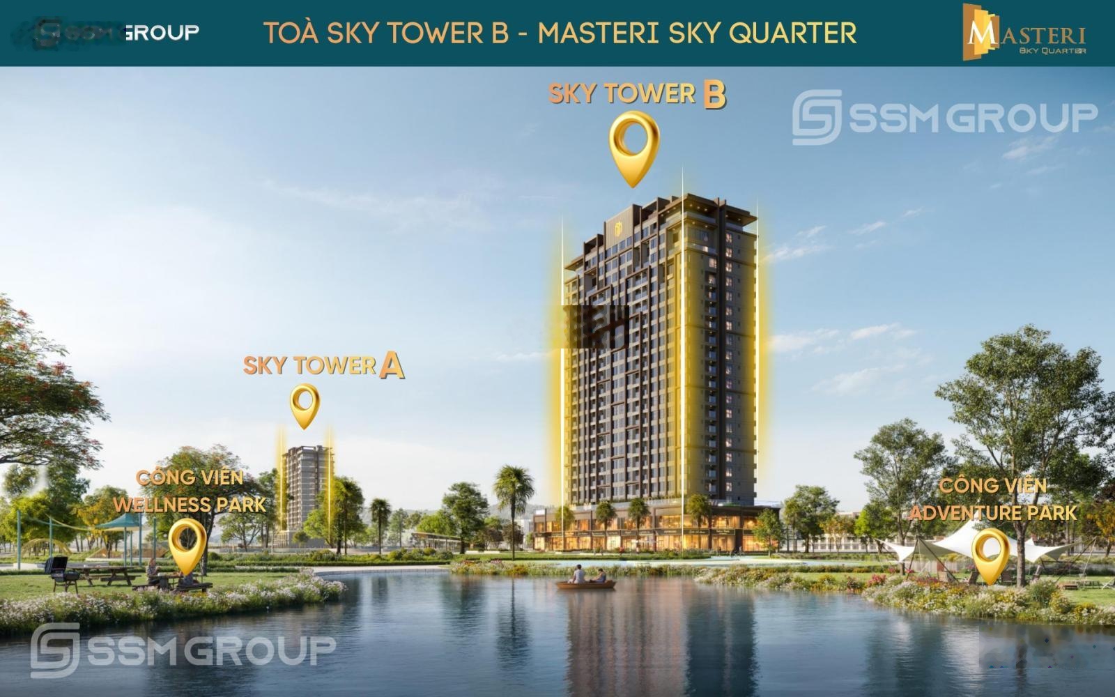 Chỉ còn 1 toà chung cư cuối cùng Masteri Đan Phượng trục đại lộ Tây Thăng Long lên Hồ Tây 15P