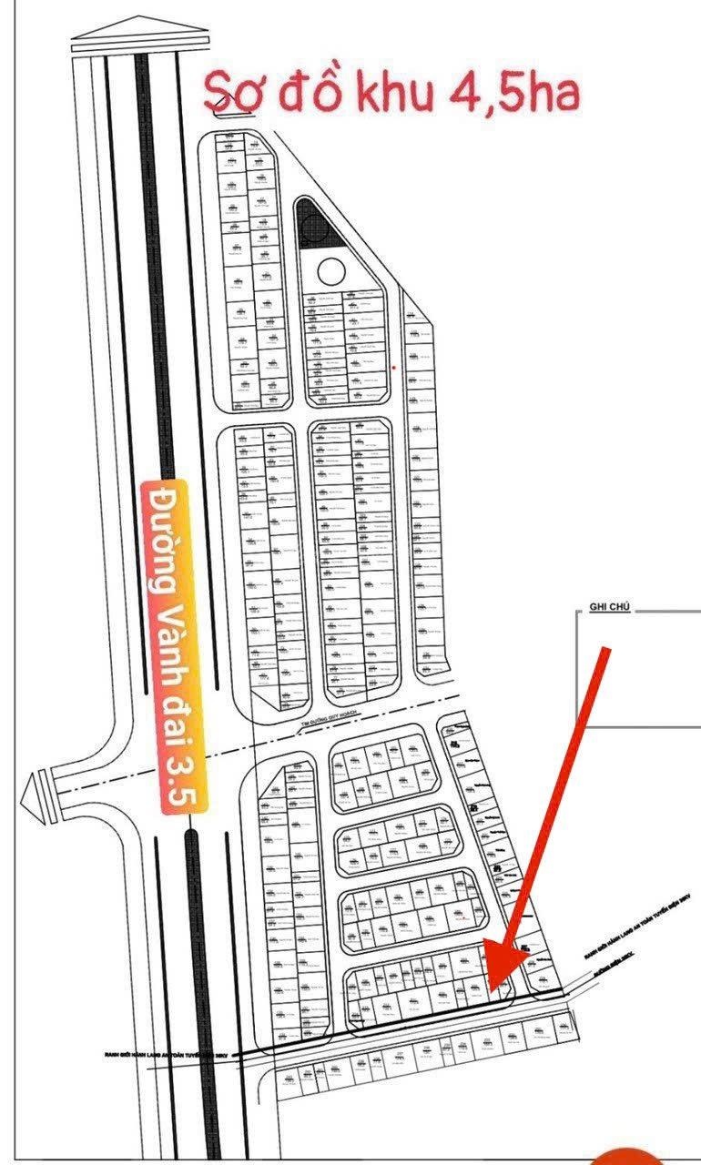 Chủ cần bán lô đất khu 4,5ha, giáp đường vđ 3.5