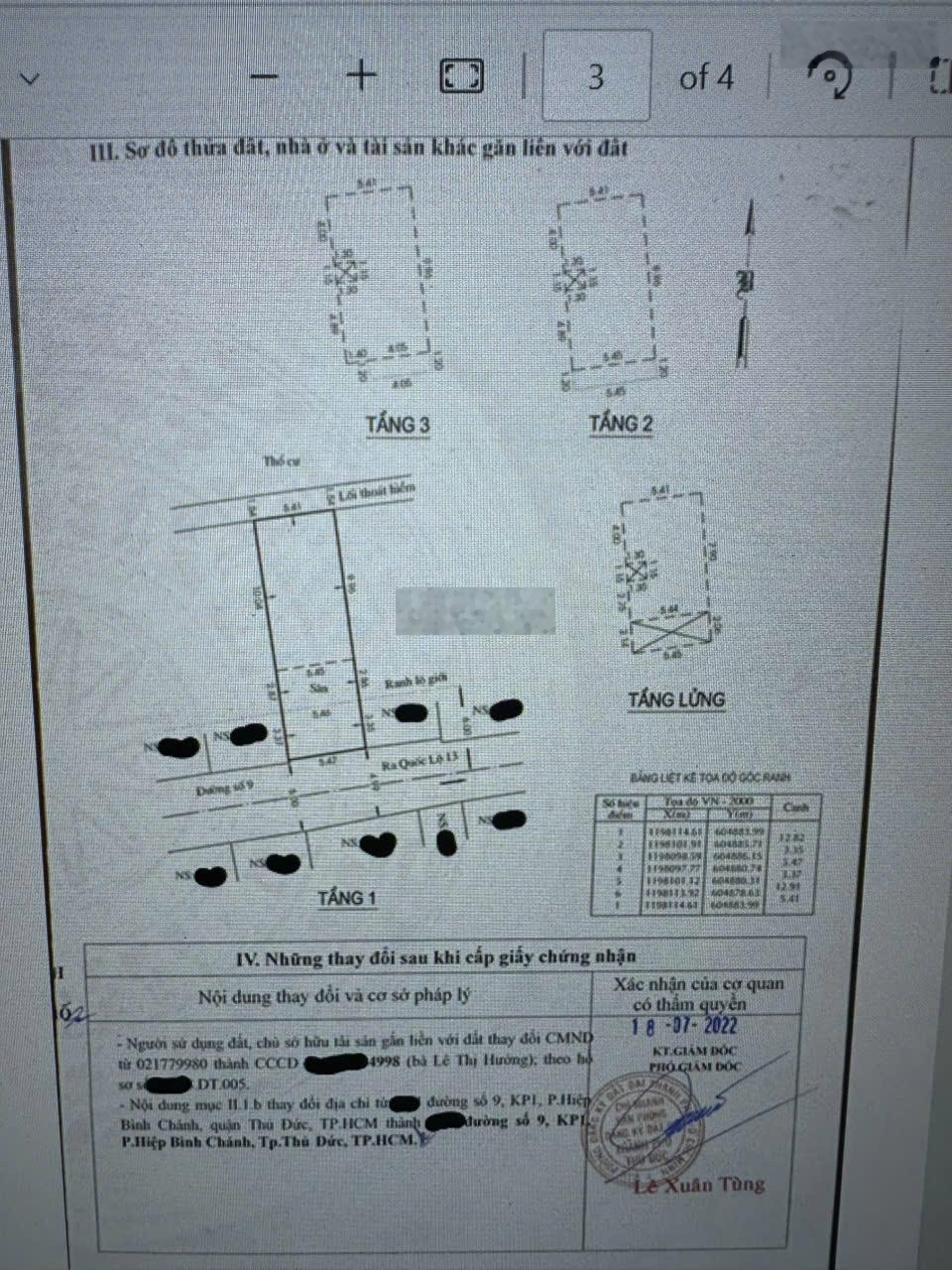 Bán nhà riêng 1 trệt + 3L gồm 4PN, 4WC, 88,2m2 tại Đường Số 9, Thủ Đức, HCM, giá ưu đãi
