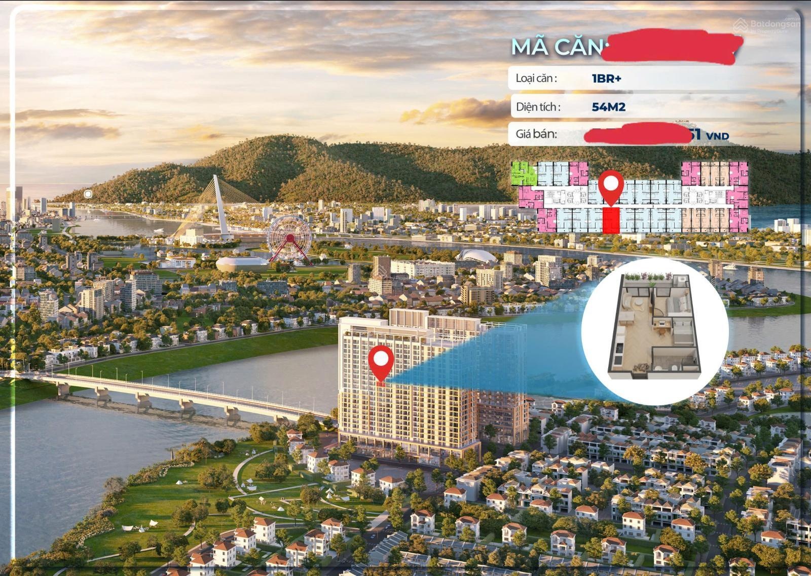 Chỉ 3 tỷ 055 khi thanh toán nhanh cho căn 1PN + view sông