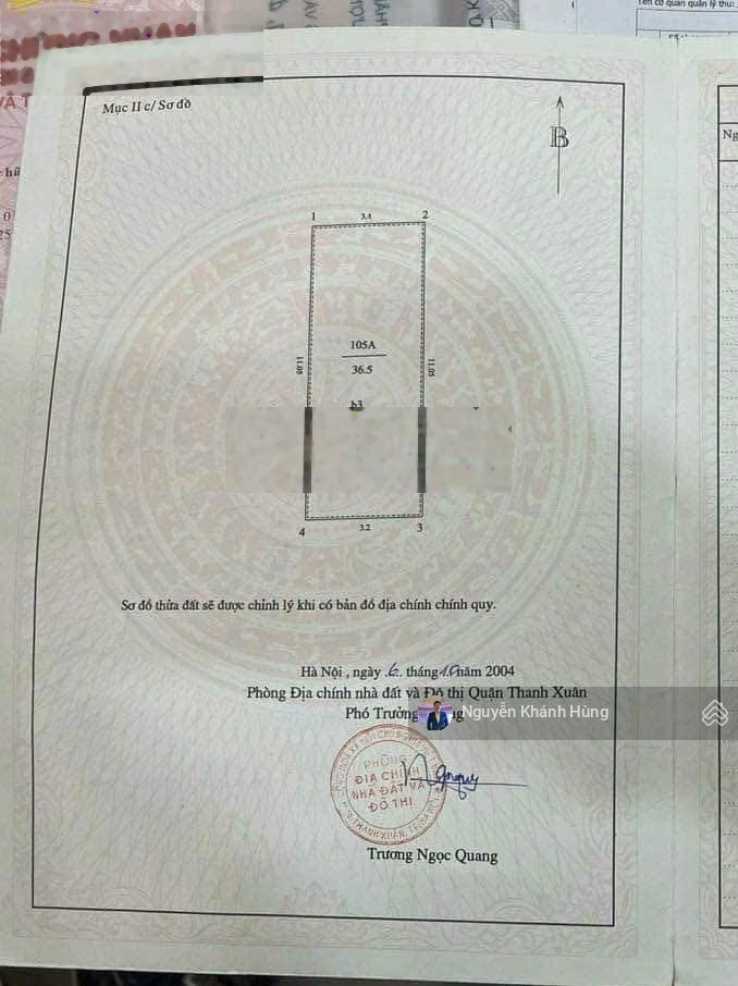 Bán nhà riêng phố Khương Trung, diện tích 37m2 x 4 tầng, MT siêu khủng 11m, giá chào nhỉnh 10 tỷ