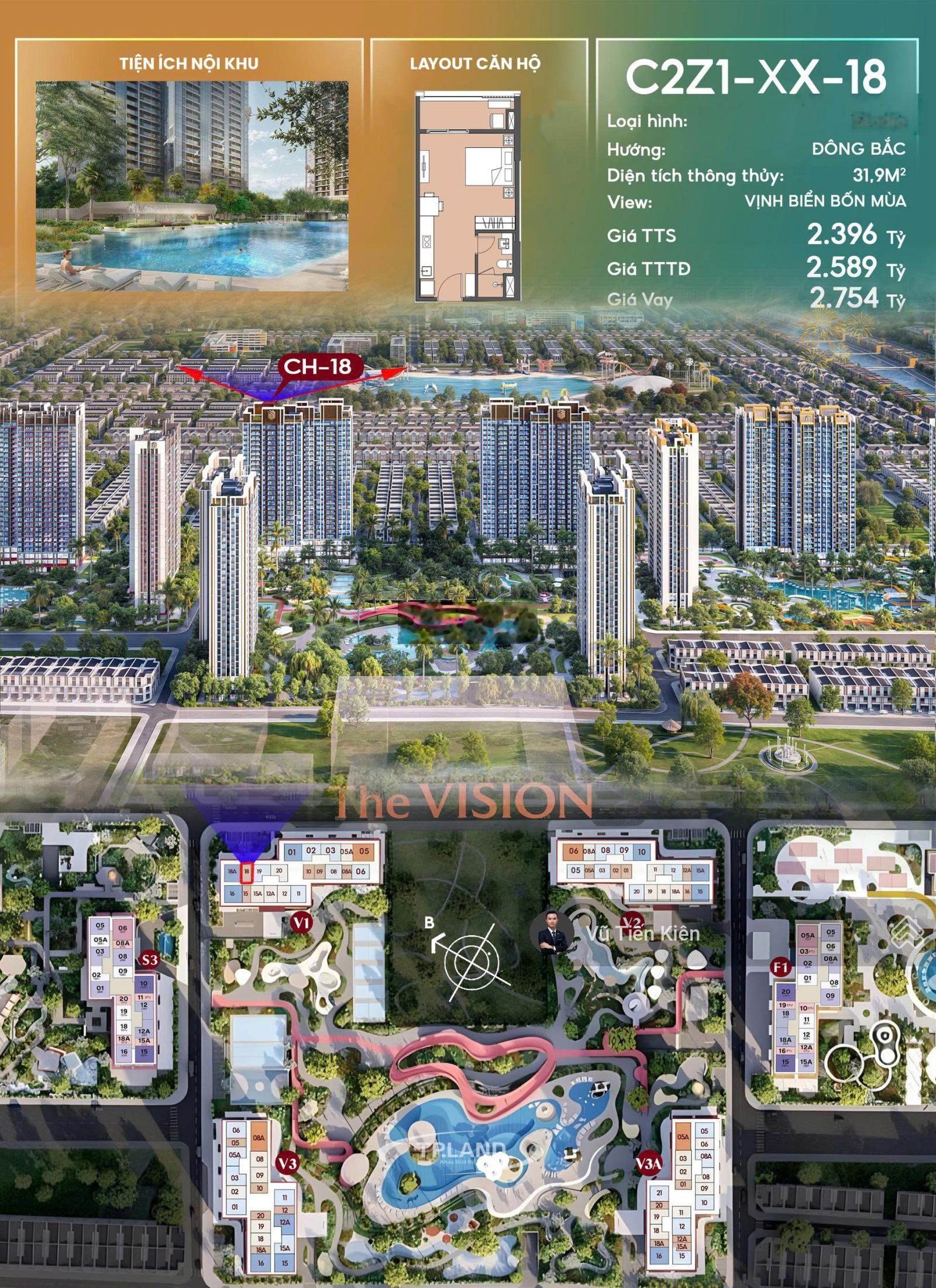 Bán gấp căn studio limited, hiếm đẹp nhất view công viên Vinwonder, Grand World VVIP - Masteri OCP3