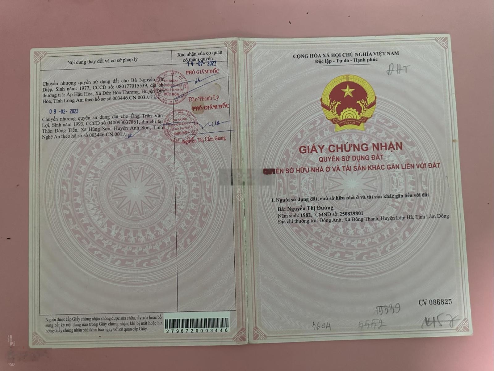 Bán đất 155m2, 1,1 tỷ giá ưu đãi tại xã Đức Hoà Thượng, Đức Hòa, Long An