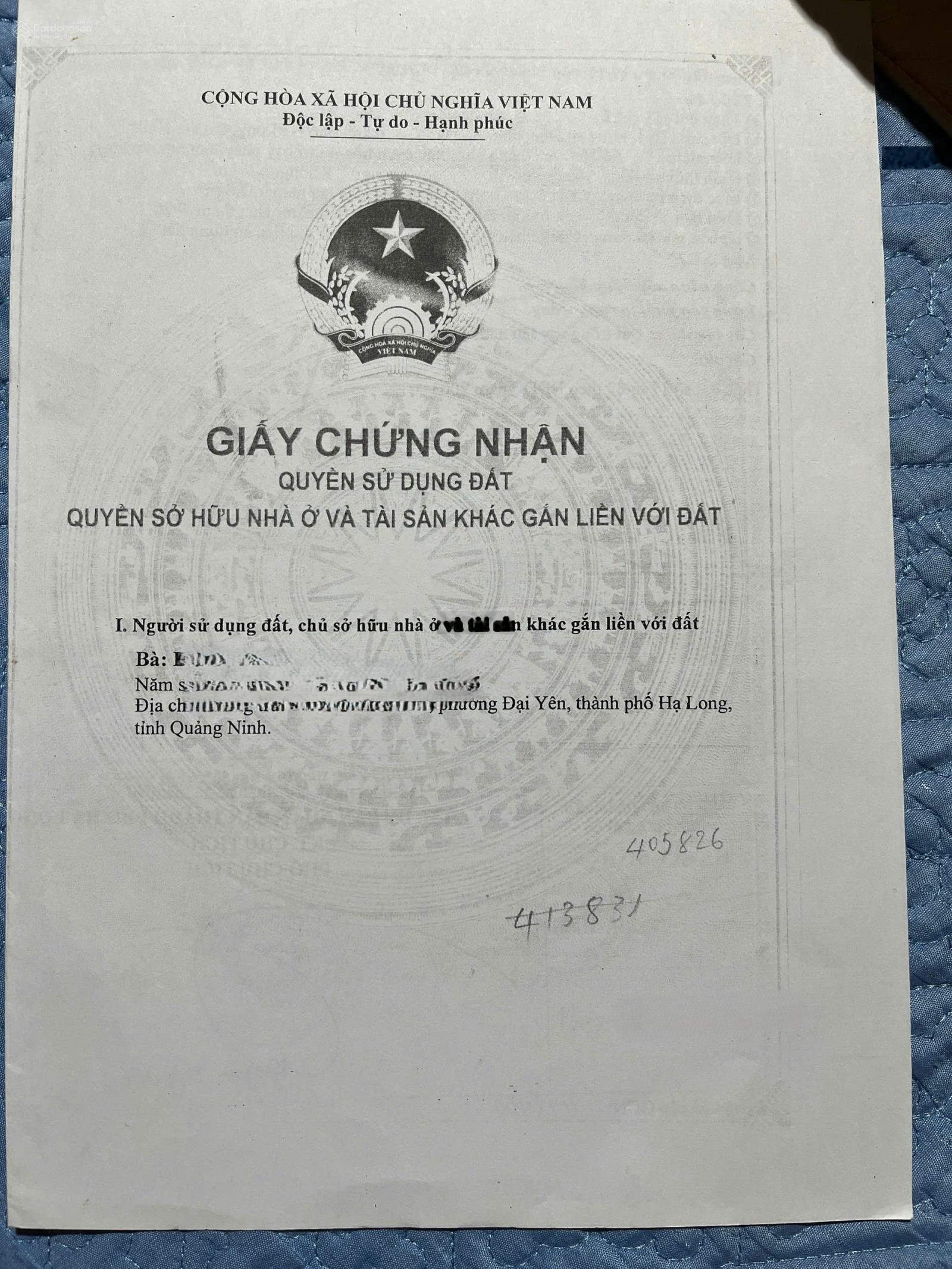 Chủ cần thu tiền về bán cắt lỗ lô đất cực đẹp tại Đại Yên, Hạ Long