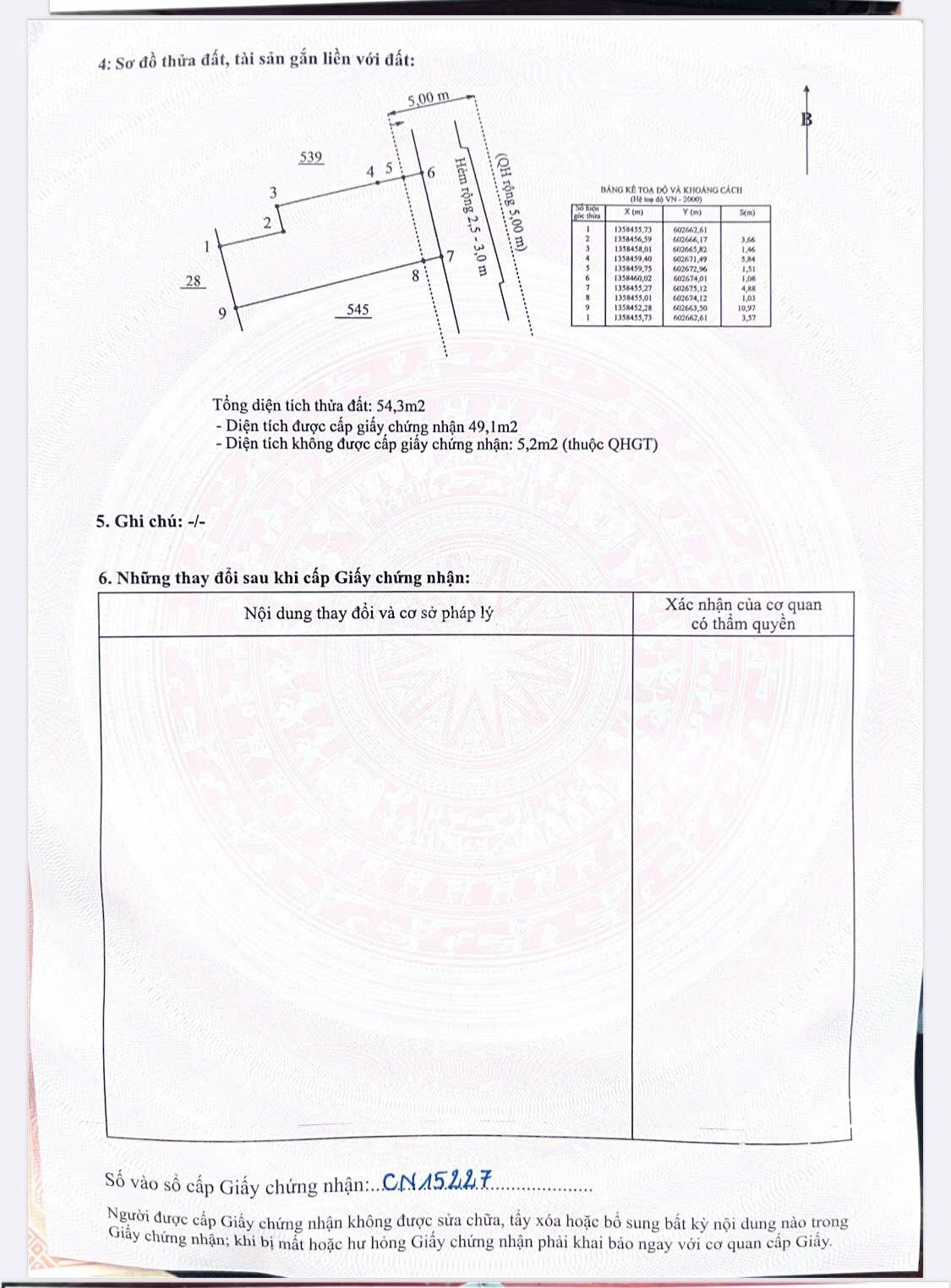 Bán đất hẻm Mai Xuân Thưởng, Vĩnh Hải, Nha Trang. Dt:54m2. Gần biển. Hướng đông. Giá:3,450 tỷ