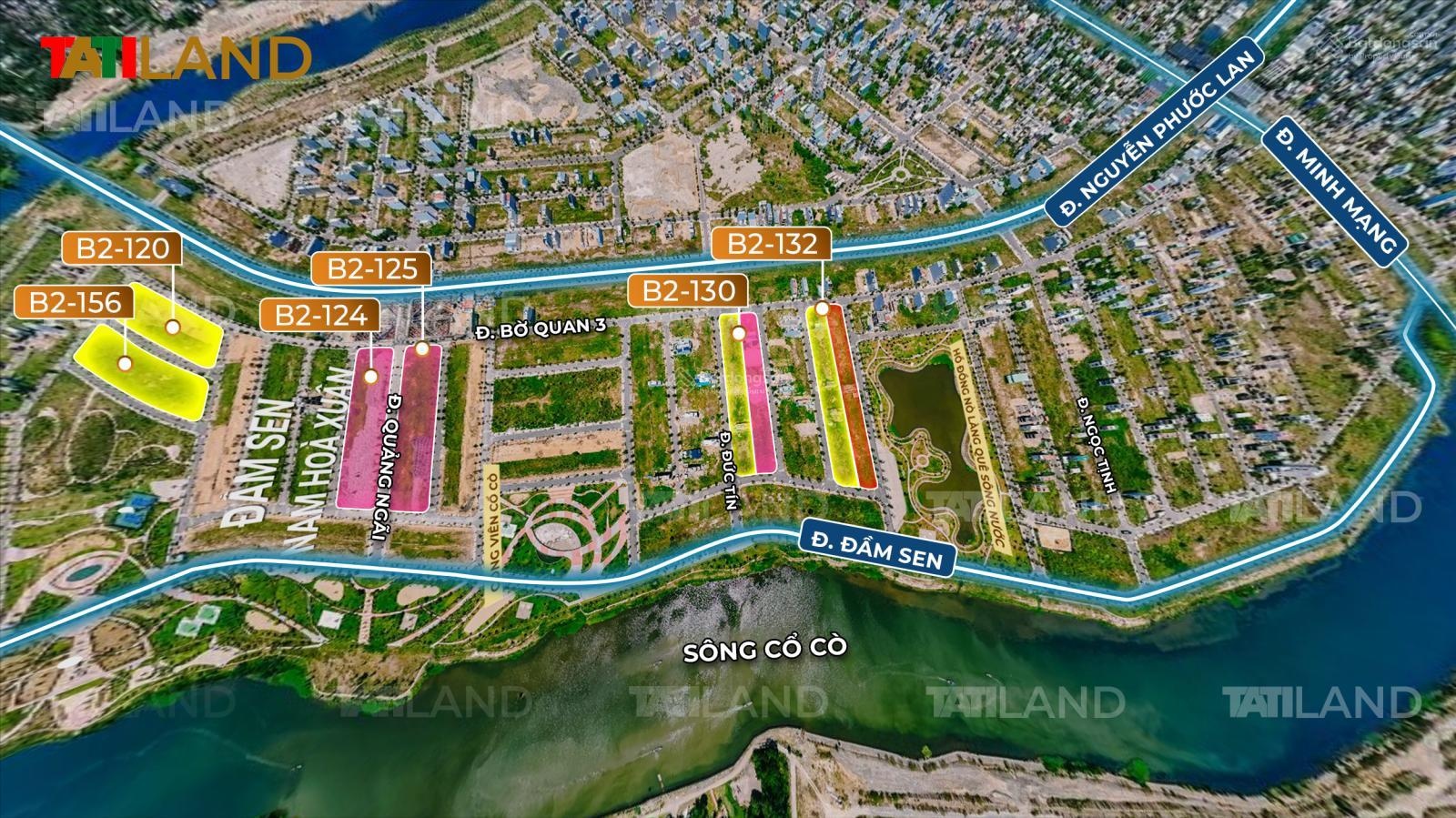 Bán lô góc 2mt đường Đầm Sen 7 và đường Đầm Sen 10, đối diện công viên khu Nam Hòa Xuân