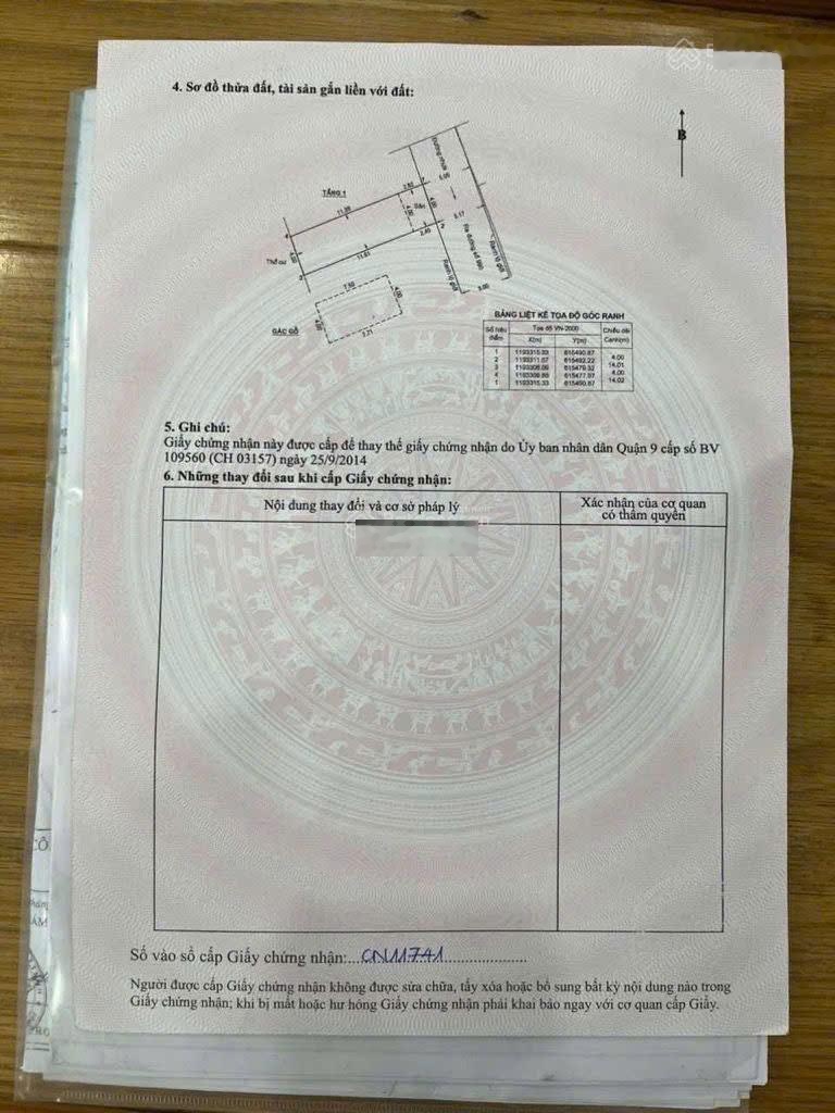 Chủ cần bán gấp nhà ô tô Phú Hữu Quận 9 sổ hồng riêng 56m2 3,75 tỷ LH 0764994867