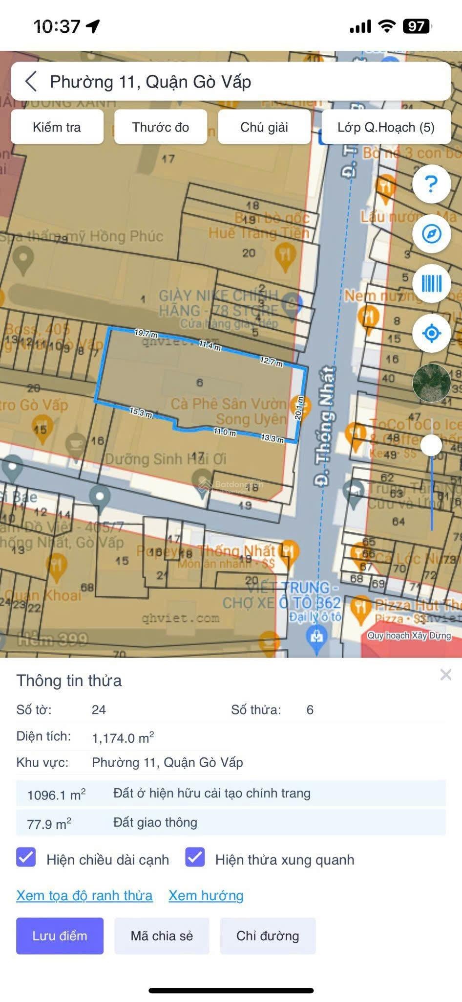 Khan hiếm - giá rẻ! Cần bán khuôn đất lớn Đường Thống Nhất P11 Quận Gò Vấp. DT: 20x51m giá 99 tỷ