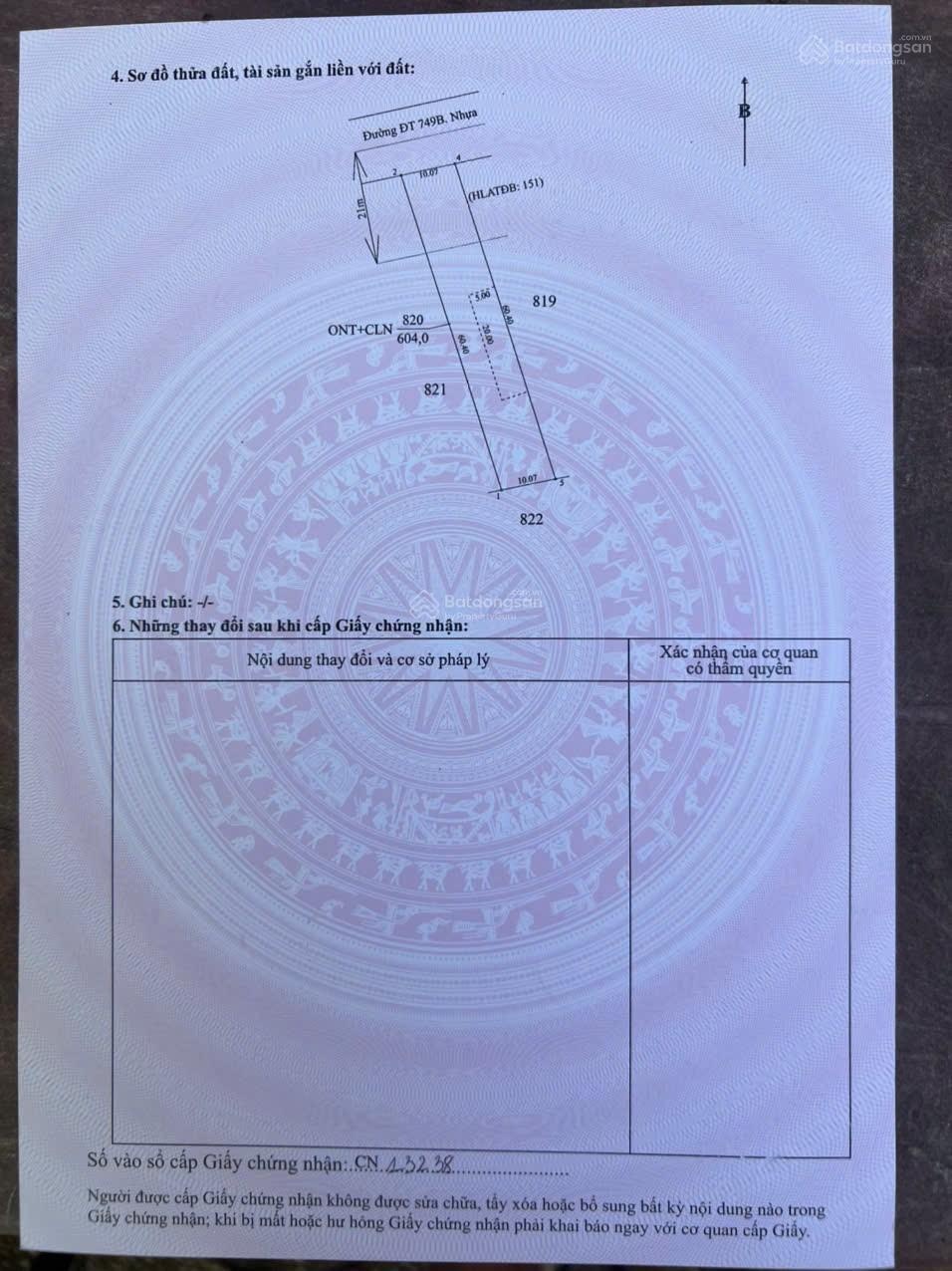 Bán đất xã Minh Hòa Dầu Tiếng mặt tiền DT749B. DT 10x62, 100m2 TC. Giá 1,7 tỷ. LH 0936419555