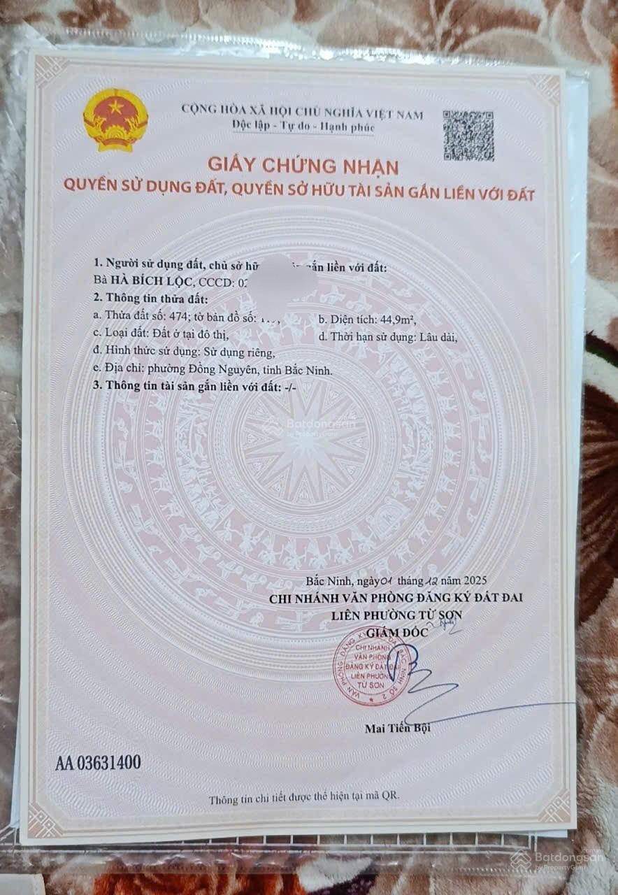 ĐẤT ĐẸP GIÁ TỐT -CẦN BÁN LÔ ĐẤT TẠI Phường Đồng Kỵ Từ Sơn Bắc Ninh Nay Là Phường Đồng Nguyên