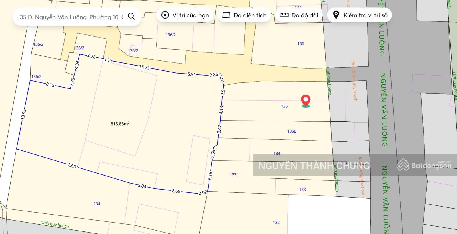 Bán nhà hẻm xe hơi Nguyễn Văn Luông, DT: 811m2 giá 35 tỷ