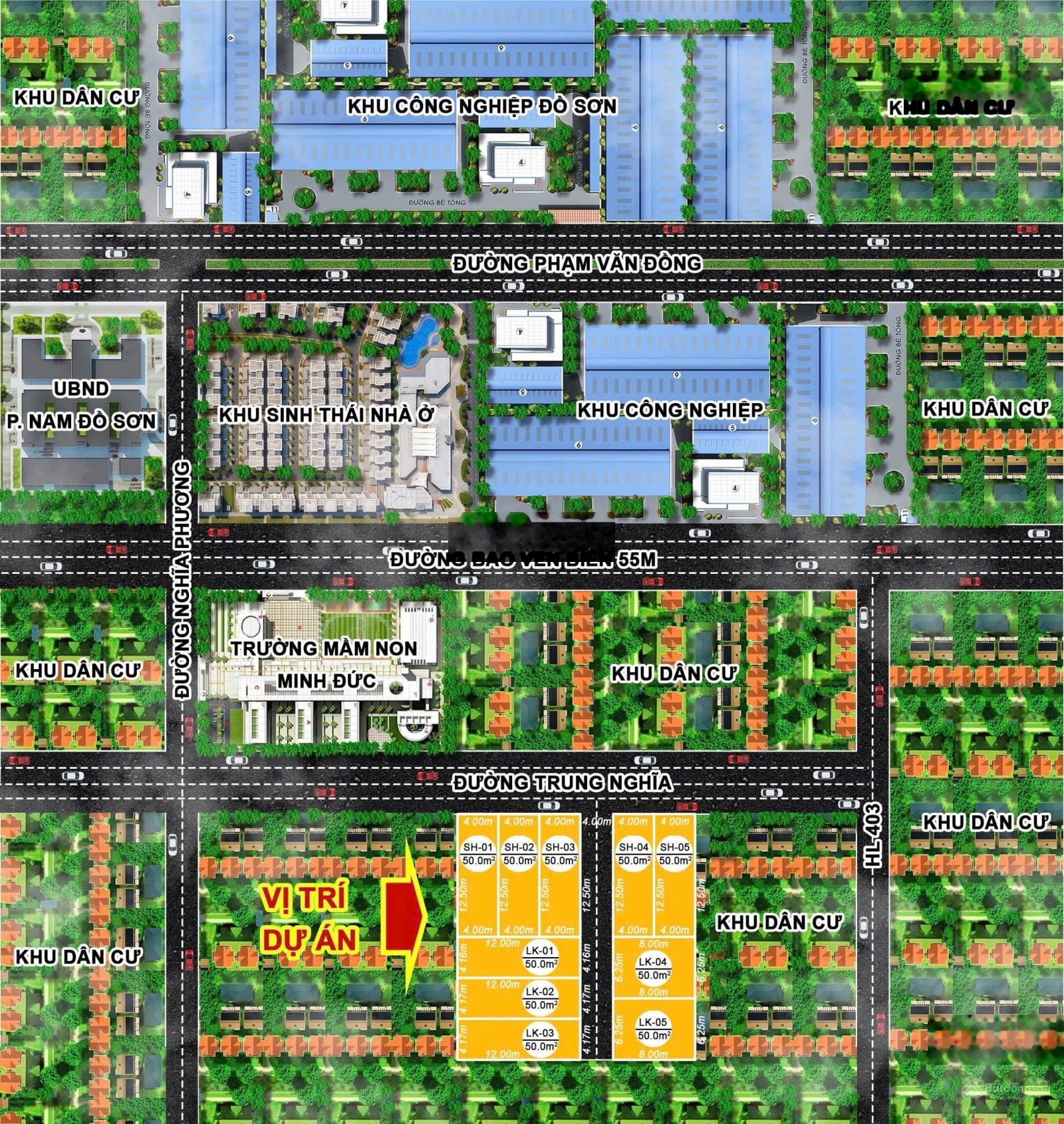 Hơn 1 tỷ một chút đã có đất ngay sát trục 403, Trung Nghĩa, Đồ Sơn