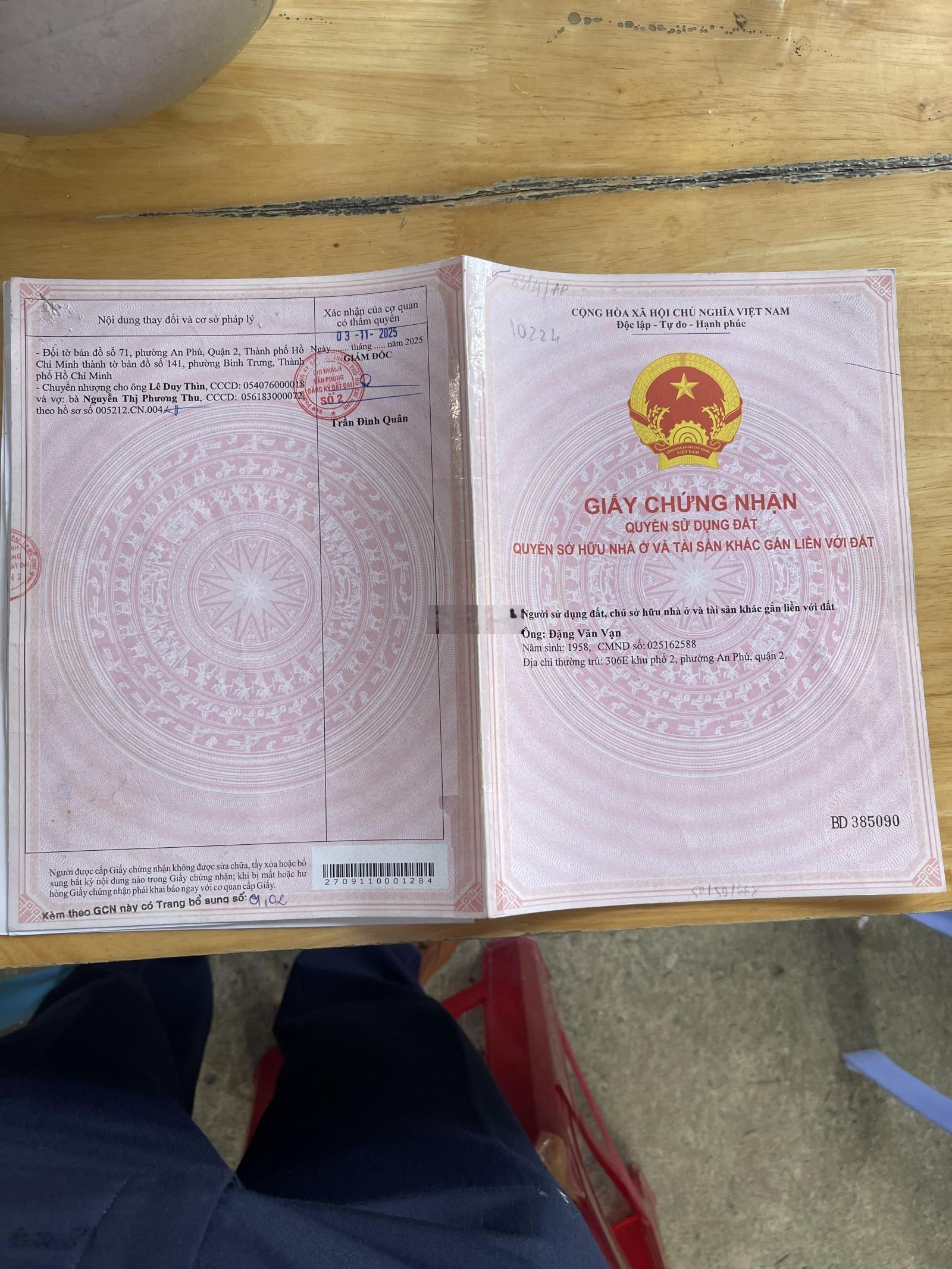 Bán lô đất mặt tiền đường Trần Não P. An Khánh TP. HCM