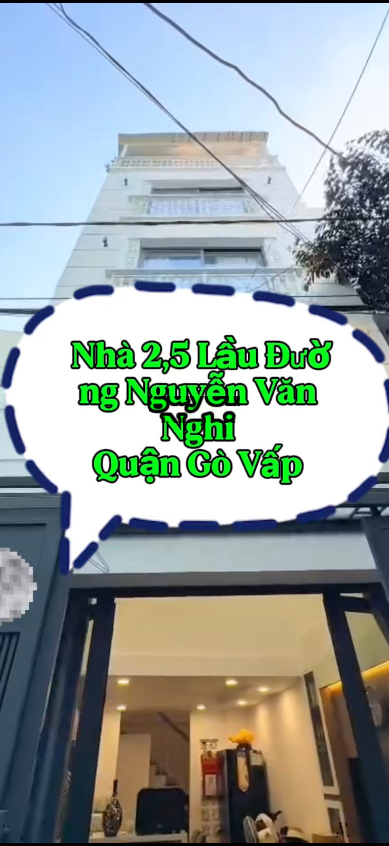 Nhà 2,5lầu đường nguyễn văn nghi, p7, quận - gv