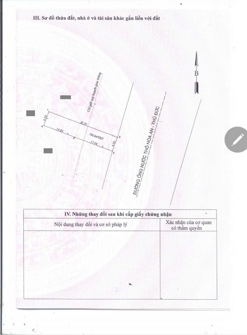 Đất mặt tiền đường Ống Nước, phường Đông Hòa mới, TP Dĩ An