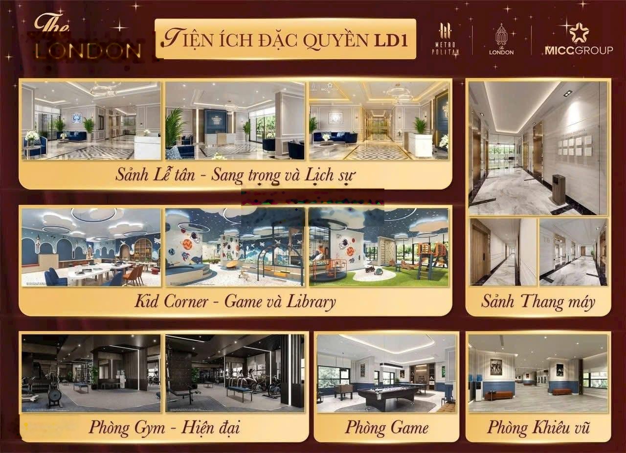 Bán căn 1PN + 1 48m2 giá 3,43 tỷ hướng Đông Bắc, view quảng trường hoàng gia London