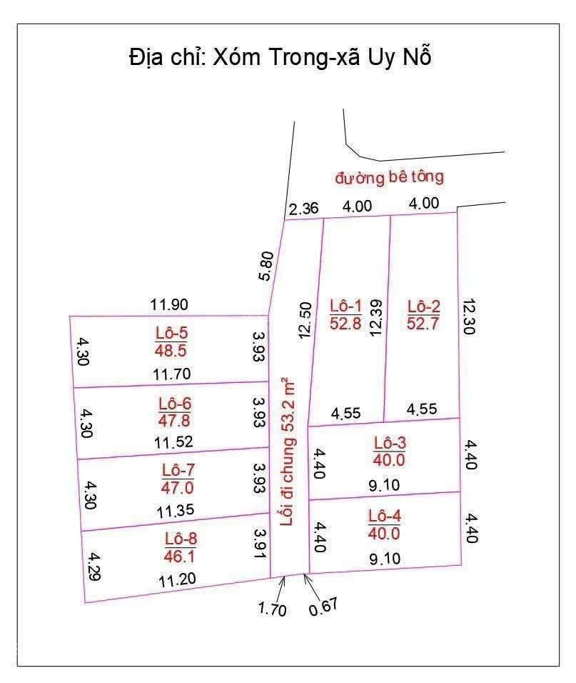 Bán gấp 47m2 xóm Trong - Uy Nỗ - Đông Anh giá nhỉnh 3 tỷ